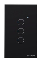 Automacao interruptor inteligente zigbee intelbras eiz 1003 touch preto