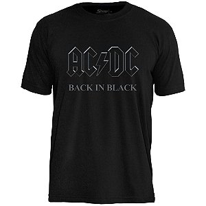 Camiseta Masculina Ac-dc Back In Black