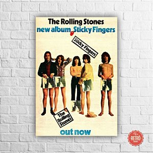 Quadro Poster Stones Sticky Fingers 1971