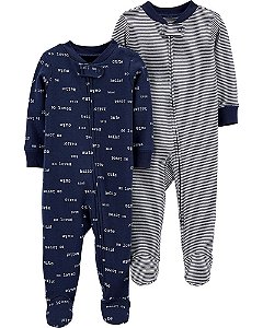 Kit com 2 macacões em algodão
