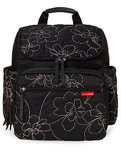 Mochila Forma preta floral