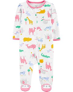 Macacão pijama com bichinhos
