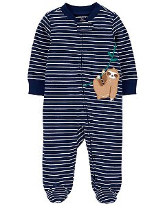 Macacão pijama com bicho preguiça