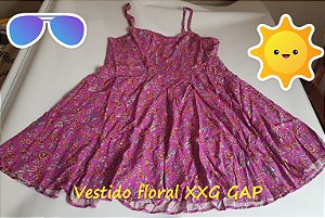 Vestido pink floral GAP