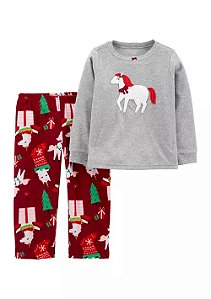 Conjunto em fleece do unicórnio