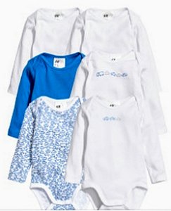 Kit com 6 bodies - H&M