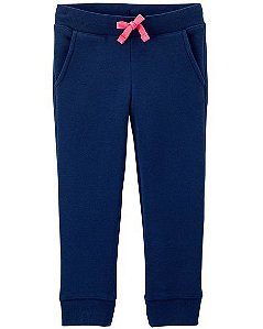 Calça azul de algodão com fleece. OshKosh