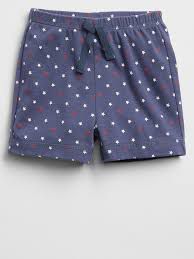 Shorts azul com estrelinhas. GAP