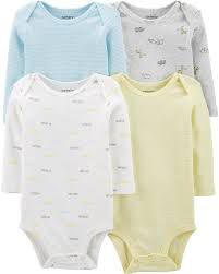 Kit com 4 bodies manga longa. Carters