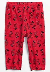 Calça vermelha do Mickey Gap