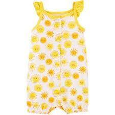 Romper branco com solzinho Carters