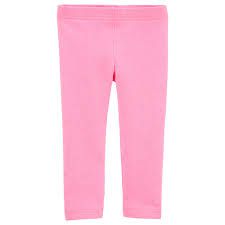 Calça legging capri rosa Carters