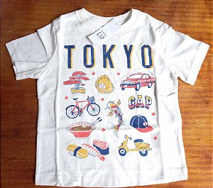 Camiseta branca Tokyo