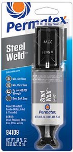 Permatex Steel Weld Titanium 25 ml - Solda de Epóxi para Vários tipos de Metais #84109