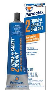 Permatex 2 FORM-A GASKET SEALANT 311g FAG2 80011 - Formador de Juntas para uniões Flexíveis aprovado para aplicações Aeronáuticas