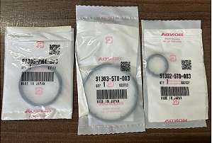 Anéis de Vedação para Câmbio CVT HONDA 5T0 HCF2 - 91302-5T0-003 91305-PN4-003 91303-5T0-003 Made in Japan