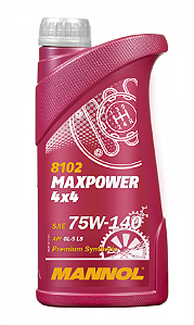 Óleo para Engrenagens MANNOL 8102 MAXPOWER 4X4 75W140 LS (limited Slip) GL-5 LS 1 Lt