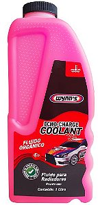 Aditivo orgânico para radiador pronto uso  (etilenoglicol) - Wynn´s Echo Charge Coolant 50/50 (Rosa) 1Lt