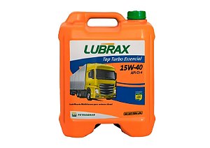 Óleo de Motor Lubrax Top Turbo Essencial 15W40 CI-4 API SL 20 Litros