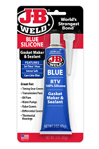 J-B Weld Silicone BLUE 31316 Gasket Maker & Sealant 85g - Selante e formador de Juntas Azul