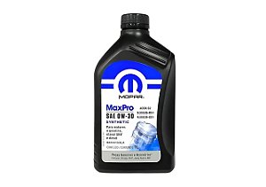 Óleo para Motor Mopar MaxPro 0W30 1L Gasolina, Etanol, GNV e Diesel ACEA C2