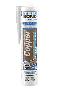 Adesivo de Silicone Copper TEK BOND SAINT-GOBAIN 290g Resiste até -54oC a +371oc