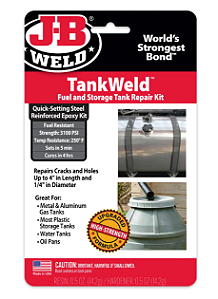 J-B WELD 2110 TankWeld Kit de Reparo para Tanque de Combustível de Metal 28,4g