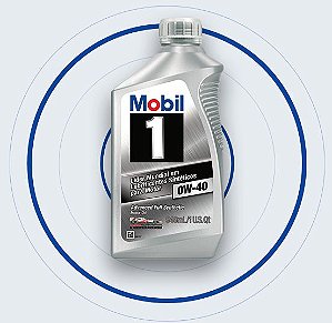 Mobil 1 0W40 Lubrificante Sintético para Motor 946 ml - Gasolina, Diesel e Híbridos - MB BMW VW Porsche