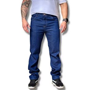 Calça jeans masculina, tamanho 48.