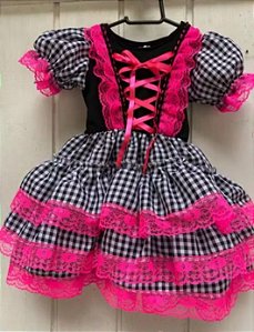 Vestido de festa junina, adulto, tamanho G.