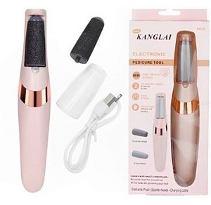 Lixador de pé elétrico, recarregável e com led.