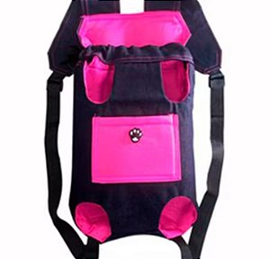 Bolsa canguru para transporte de gatos e cachorros.