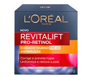 Pro-Retinol Diurno, FPS 20 L'ORÉAL PARIS.