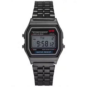 Relógio Casio digital estilo retrô/vintage, unissex.
