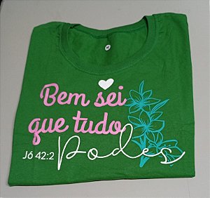 T-Shirt evangélica, tamanho M.