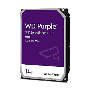 HDD WD PURPLE 14 TB PARA SEGURANCA / VIGILANCIA / DVR - WD141PURP