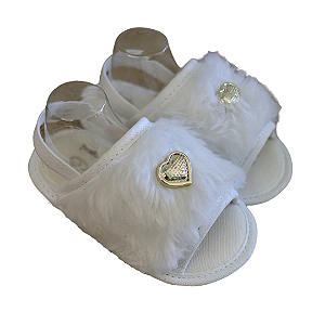 Kit 12 Pares de Sandália Pantufa Feminina Para Bebês - RN até 12 Meses