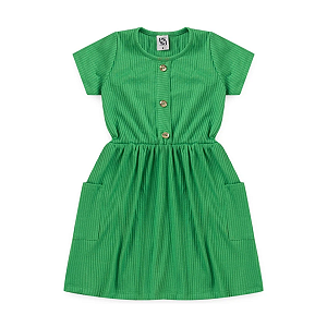 Vestido Infantil Feminino Bolso Clássico