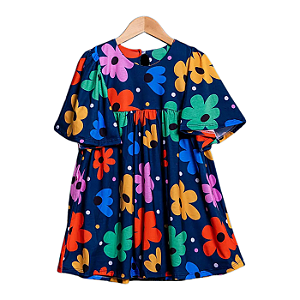 Vestido Infantil Feminino Helena - Jardim Colorido