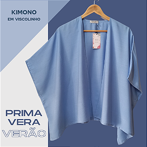 Kimono Londres Azul Céu