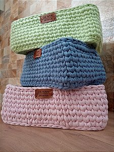 Maxi cestos em fio de malha