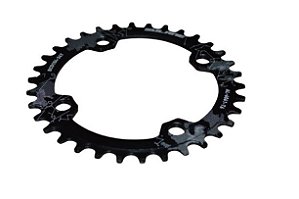 ENGRENAGEM 34-D UNICA BCD-104 ALUM. INDEX PRETO