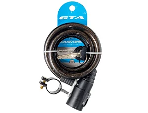 CADEADO 12MM X 1.0M ESPIRAL C/SUPORTE PTO 10627