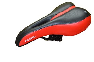 SELIM MTB VAZADO PRETO/VERMELHO C/CARRINHO