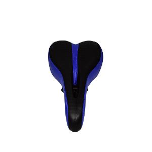 SELIM MTB VAZADO PRETO/AZUL C/CARRINHO