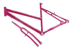 QUADRO + GARFO ARO-26 FEMININO ROSA PINK CX-2-PCS