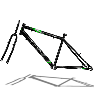 QUADRO + GARFO ARO-24 MASCULINO PRETO CX-2-PCS