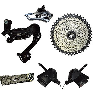 KIT 09-VEL (3X9) ALAV+CAB DIANT/TRAS+CORR+K7 11/40