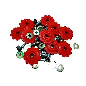 ROLDANA P/CAMBIO NYLON VERM. C/EIXO PCT-10 PCS