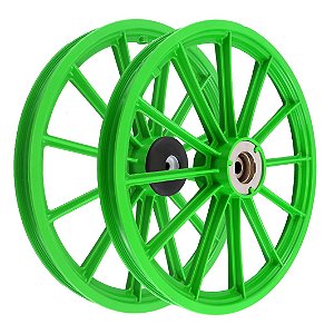 JG. DE RODA NYLON ARO 16 VERDE S/EIXO